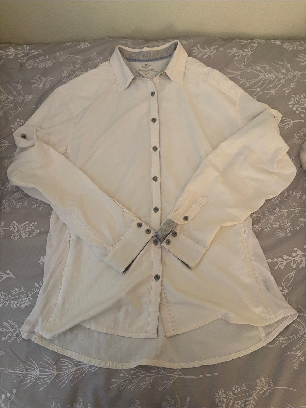 Kuhl Women’s Button-Down Shirt - White-Nylon for hiking